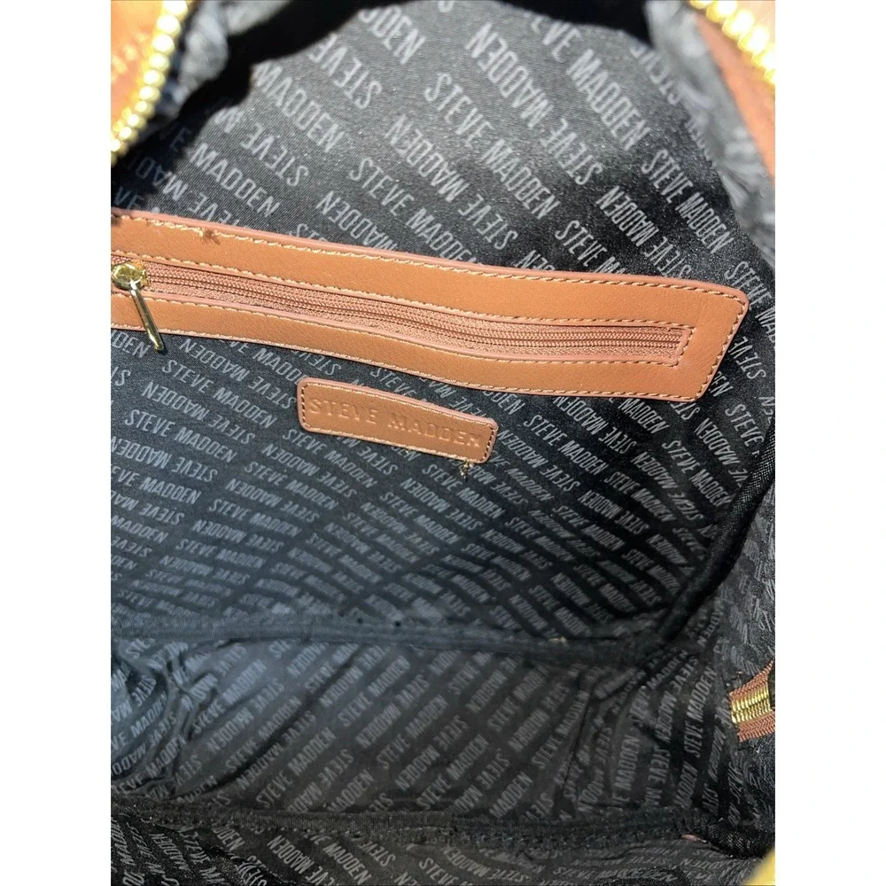 NWT Steve Madden Buelle 2 Cognac Purse‎ Backpack Pocket Book